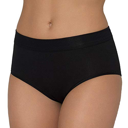 Speidel 9889 100 Bio Cotton Plus Damen Maxislip 2er Pack weich formbeständig, Groesse 46, 2X schwarz von Speidel