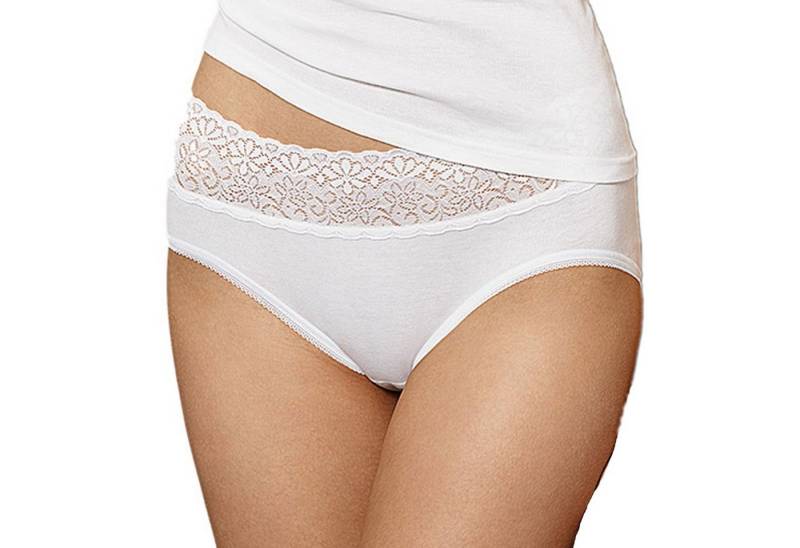 Speidel Hüftslip 1196 Natalie (Vorteilspack, 5-St., 5er-Pack, 10er-Pack) Damen Slip elastischer Spitzenbund von Speidel
