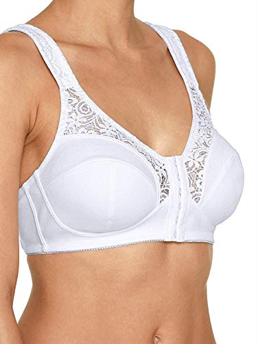 Speidel Soft-BH Damen mit geradem Rücken Entlastungsträger, Verstellbar hinten Weiß 90C von Speidel