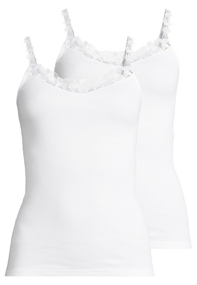 Speidel Unterhemd 2er Pack Nadja (Spar-Set, 2-St) Spaghetti Top - Baumwolle - Atmungsaktiv von Speidel