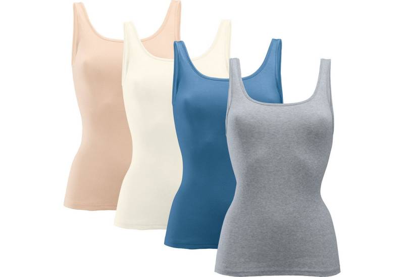 Speidel Unterhemd Damen-Unterhemd 4er-Pack Feinripp Uni von Speidel