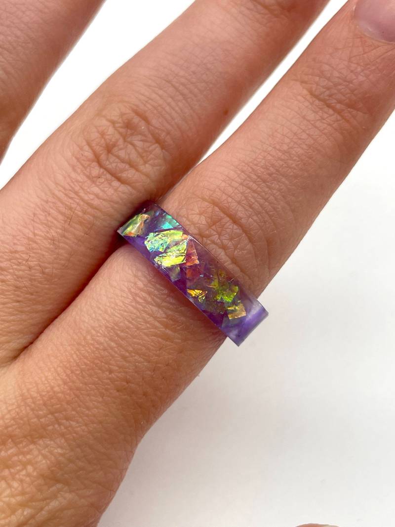 Ring "Milchstraße", Mit Glitzer. Zauberring von SpektorAccessories