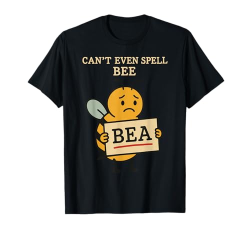 Lustige Rechtschreibung Bee Fail Begabtes Kind Burnout Akademisches Trauma T-Shirt von Spelling Dropout Misspelled Champion Bookish