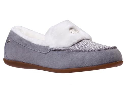 Spenco Damen Birke Tweed Slipper, GRAU, 36 EU Weit von Spenco