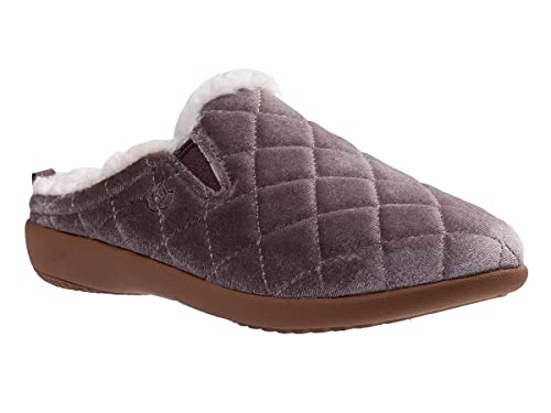 Spenco Damen-Samt-Slipper, GRAU, 40 EU von Spenco