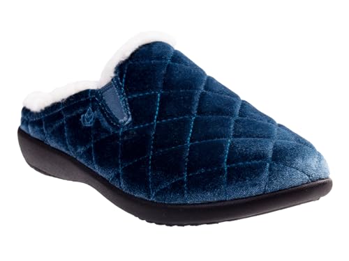 Spenco Damen-Samt-Slipper, grün_dunkel, 39 EU von Spenco