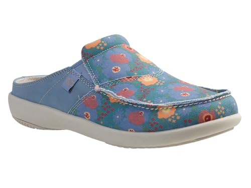 Spenco Damen Siesta Spring Hausschuh, Blau (Blue Fog), 38 EU Weit von Spenco
