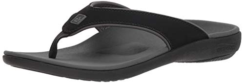 Spenco Damen Yumi Plus Flipflop, Carbon-Zinn, 44.5 EU Weit von Spenco