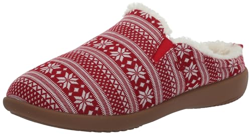 Spenco Dundee Fair Isle Slipper für Damen, Rot/Ausflug, einfarbig (Getaway Solids), 39.5 EU von Spenco