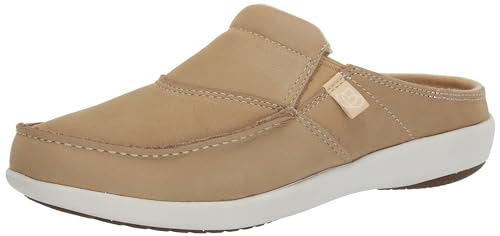 Spenco Herren Siesta Nubuck Hausschuh, Mandelbuff, 45 EU Weit von Spenco