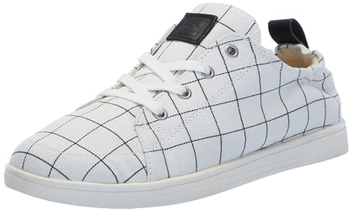 Spenco Windowpane Damen-Sneaker, Weiss/opulenter Garten, 37.5 EU Weit von Spenco