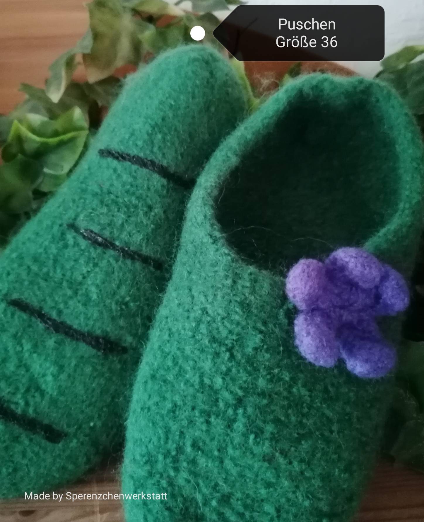 Handgestrickte Filzschuhe - Puschen Pantoffeln Hausschuhe Aus Gestrickter Filzwolle Größe 36 Handgestrickte Filzschuhe - Puschen Pantoffeln Hausschuhe Aus Gestrickter Filzwolle Größe 36 von Sperenzchenwerkstatt