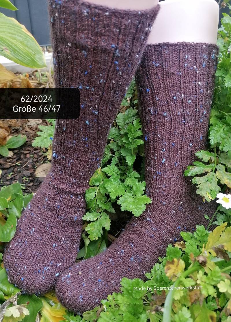 Handgestrickte Socken, Strümpfe Größe 46/47 Handgestrickte Socken, Strümpfe Größe 46/47 von Sperenzchenwerkstatt
