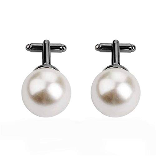 Sperrins Perle Manschettenknöpfe Manschettenknöpfe Unisex Faux Pearl Manschettenknöpfe Geburtstagsgeschenk Hochzeit Damen Herren Geschenk von Sperrins