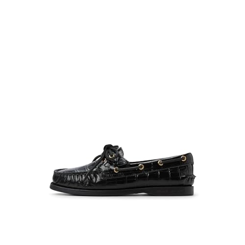 Sperry Authentic Original Damen-Bootsschuh mit 2 Ösen, Schwarz, 41 EU von Sperry