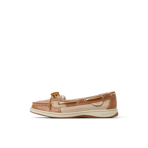 Sperry Damen Angelfish Boat Shoe Bootsschuh, Linen/Gold, 43 EU von Sperry