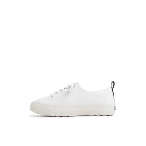 Sperry Damen Cove Lace Toe Sneaker, Weißes Textil, 38.5 EU von Sperry