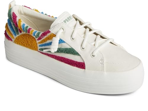 Sperry Crest Vibe Plateau-Sneaker für Damen, White Resort, 40 EU Sperry Crest Vibe Plateau-Sneaker für Damen, White Resort, 40 EU von Sperry