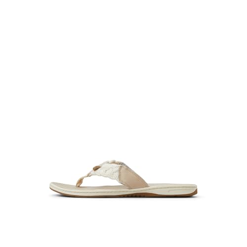 Sperry Damen Parrotfish Braid Flip-Flop, Knochen, 39.5 EU von Sperry