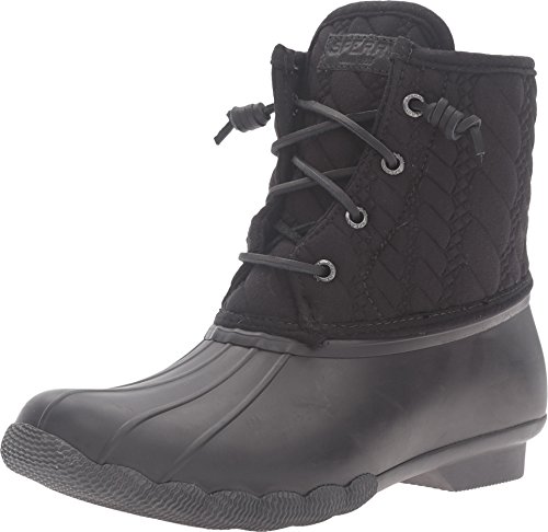 Sperry Damen Saltwater Cheetah Duck Boot Stiefelette, Schwarz, 38.5 EU von Sperry