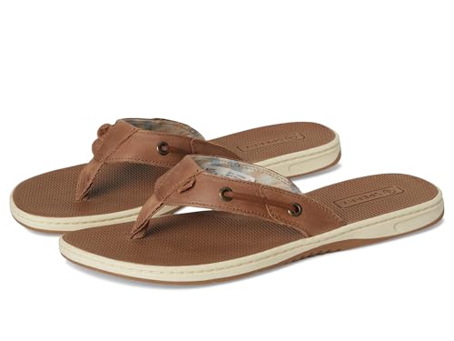 Sperry Damen Sea Fish Flip-Flop, Dunkles Beige, 42.5 EU von Sperry