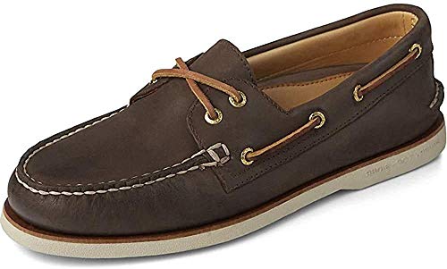 Sperry Herren A/O 2-eye Lea. Klasyczny brązowy Bootsschuhe, Marrone Brown, 44.5 EU, 11 US, 10 UK von Sperry