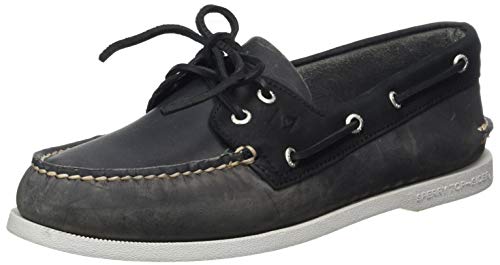 Sperry Herren A/o 2-eye Leather Bootsschuh, Grey/Black, 42 EU von Sperry