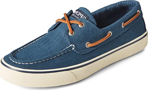 Sperry Herren Bahama II Bootsschuh, Dunkelblaues Leinen, 45 EU von Sperry