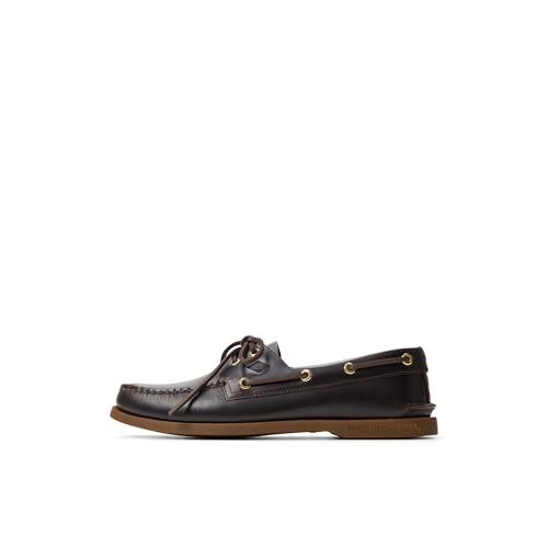 Sperry - Herren Bootsschuhe Authentic Original, Leder (45,5 EU) (Amarettobraun) von Sperry