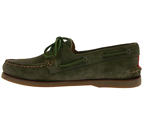 Sperry Herren Gold a/O 2-Ösen Bootsschuh, Olives Wildleder, 42 EU von Sperry