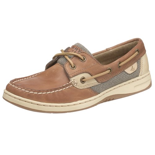 Sperry Top-Sider Bluefish 2-Eye Nubuck Nubuck Leder Mokassins Damen, Mehrfarbig - Mehrfarbig - Linen/Oat - Größe: 39 EU von Sperry