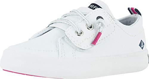 Sperry Top-Sider Girls' Sperry Crest Vibe Jr. Sneaker, White, 5 Toddler M von Sperry