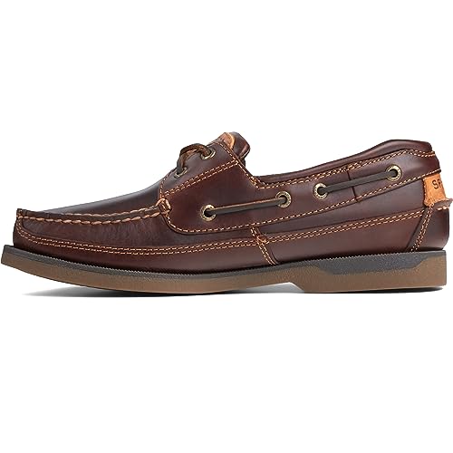 Sperry Top-Sider Men's Mako 2-Eye Canoe Moc Lace-Up,Amaretto,10.5 EE US von Sperry