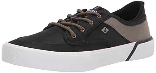 Sperry Unisex Kid's SOLETIDE Sneaker, BLACK/STONE, 3 Medium von Sperry