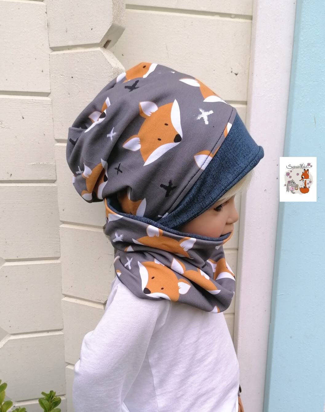 Fuchs Beanie Loop Mütze Set Füchse Basics Fuchs Beanie Loop Mütze Set Füchse Basics von Spessartkidz