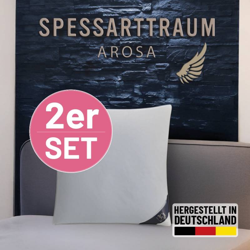 SPESSARTTRAUM 3-Kammer-Kopfkissen "Arosa Sparset" 1 Stk. tlg. Kissen 40x80, 80x80 cm & weitere Größen von Spessarttraum