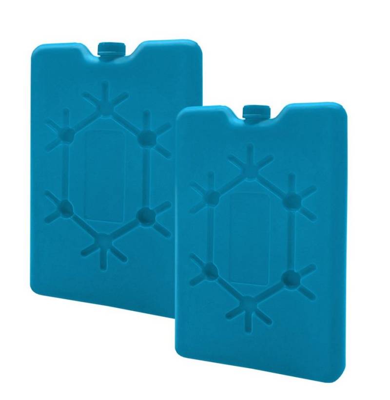 Spetebo Kühlakku Kühlakku flach 2er Set - 16 x 11 cm / 265 ml - Kühl Element, lebensmittelecht von Spetebo