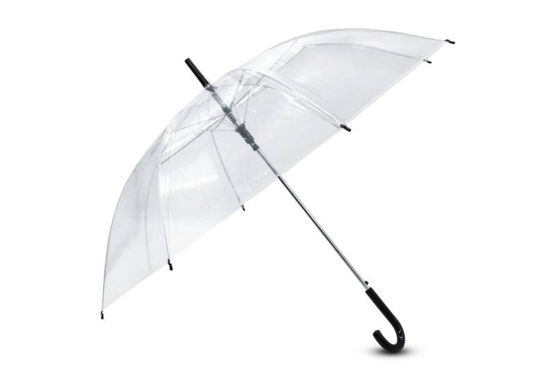 Spetebo Regenschirm-Wanderstock Regenschirm transparent mit Druckknopf - 100 cm, mit Easy Open Knopfdruck von Spetebo