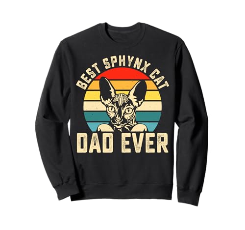 Der Beste Sphynx-Katzenvater Aller Zeiten, lustiger Katzenliebhaber, Vater, Herren Sweatshirt von Sphynx Cat Lovers Cat Lady Apparel Co.