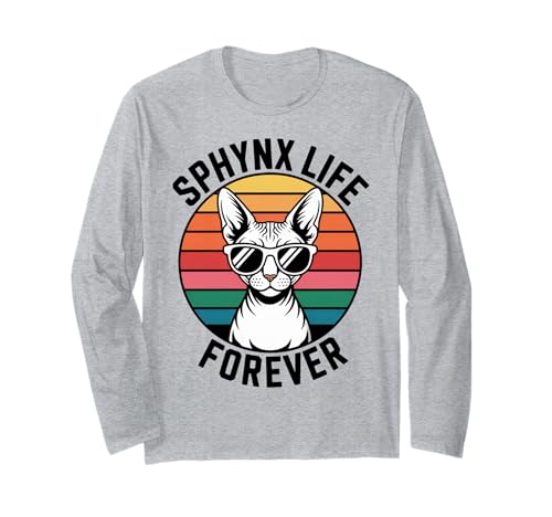 Sphynx Life Katze Männer Frauen Kinder Geschenk Langarmshirt Sphynx Life Katze Männer Frauen Kinder Geschenk Langarmshirt von Sphynx Life Forever