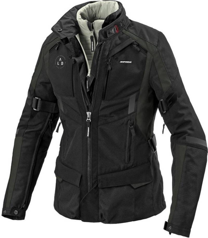 SpiDi Motorradjacke 4 Season Evo H2Out Damen Motorrad Textiljacke herausnehmbares Innenfutter,herausnehmbare Membrane,wasserdicht von SpiDi