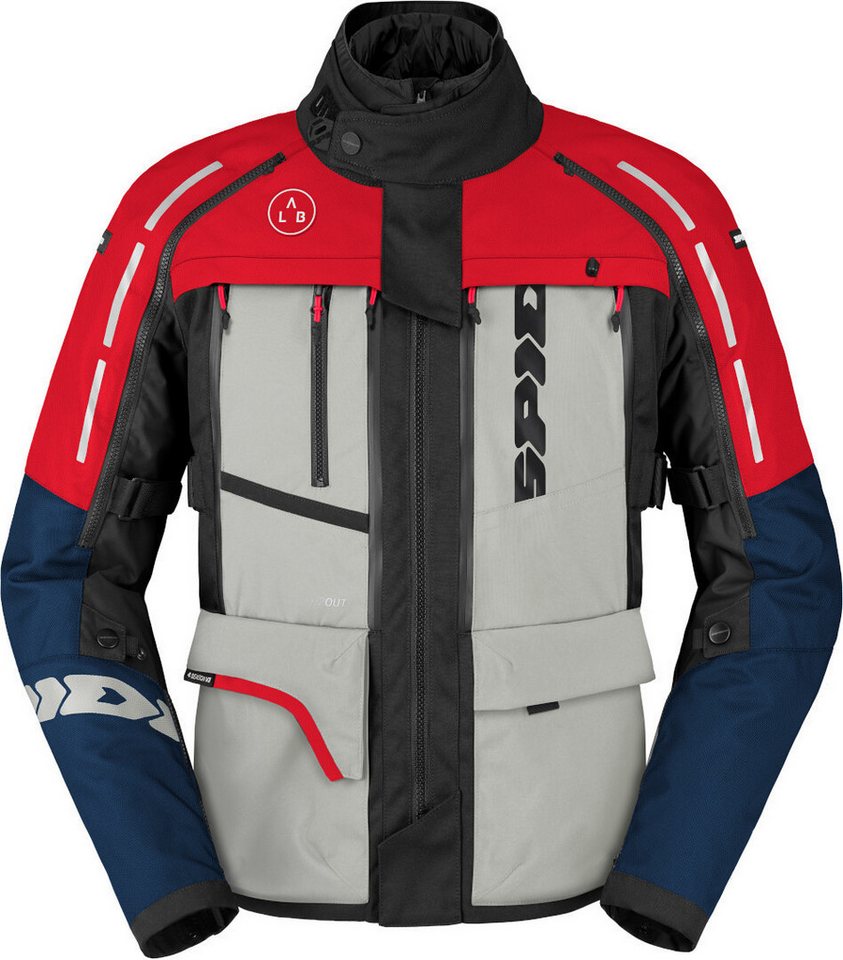 SpiDi Motorradjacke 4 Season V3 H2Out wasserdichte Textil Jacke Wasserdicht protektoren wasserdichte von SpiDi