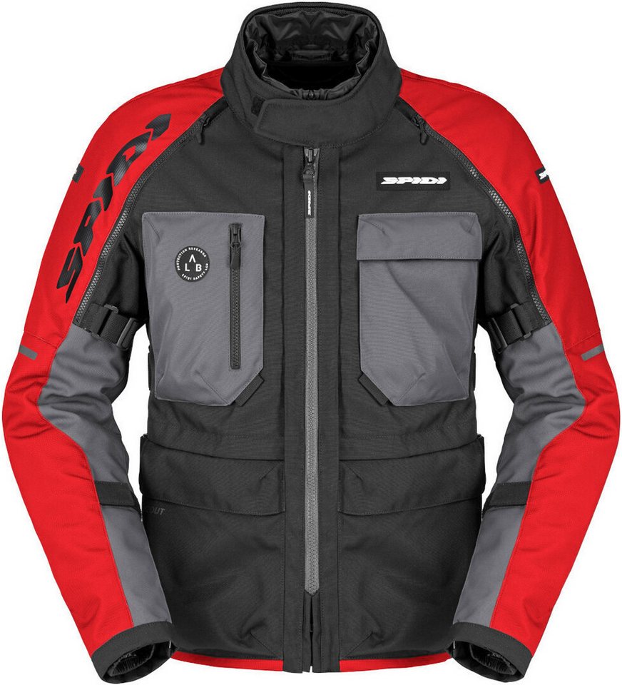 SpiDi Motorradjacke Crossmaster 2 H2Out wasserdichte Motorrad Textil Jacke herausnehmbares Innenfutter,wasserdicht von SpiDi