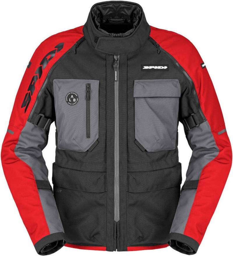 SpiDi Motorradjacke Crossmaster 2 H2Out wasserdichte Motorrad Textil Jacke herausnehmbares Innenfutter,wasserdicht von SpiDi