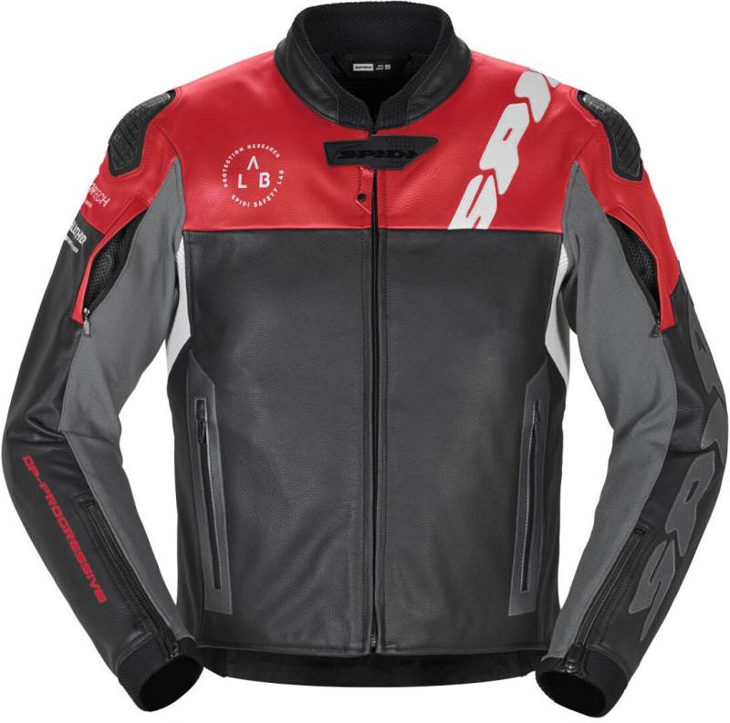 SpiDi Motorradjacke DP Progressive Motorrad Lederjacke protektoren reißverschluss von SpiDi