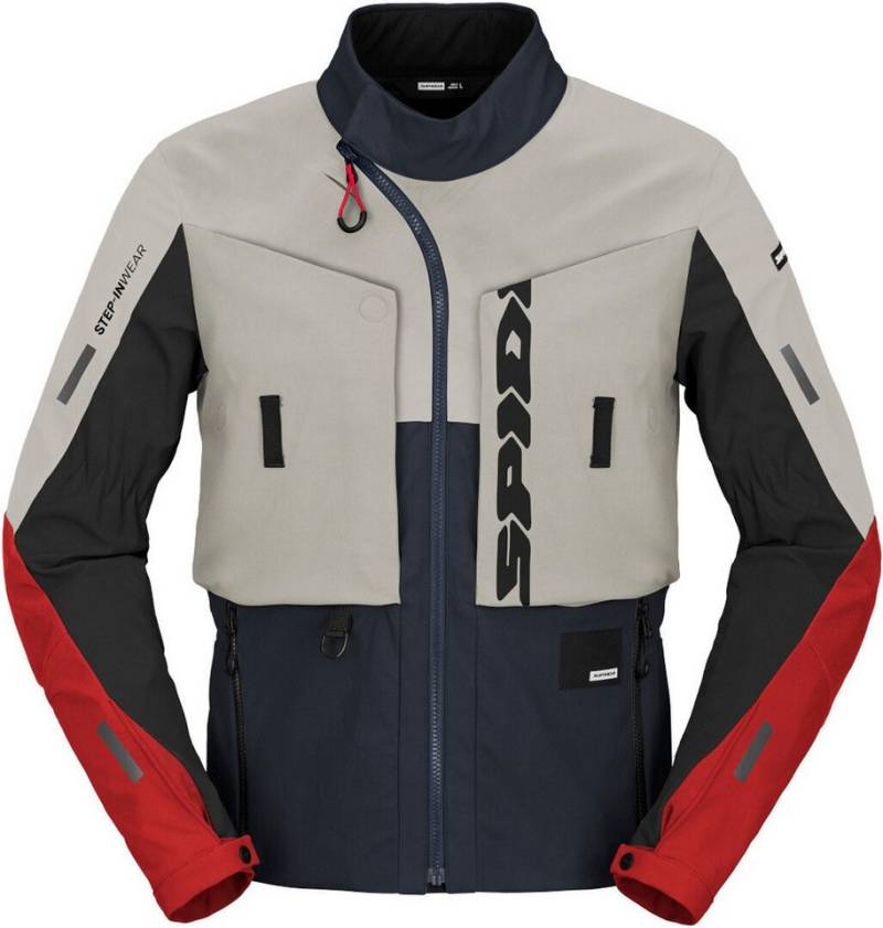 SpiDi Motorradjacke Frontier Motorrad Textil Jacke Wasserdicht reißverschluss von SpiDi