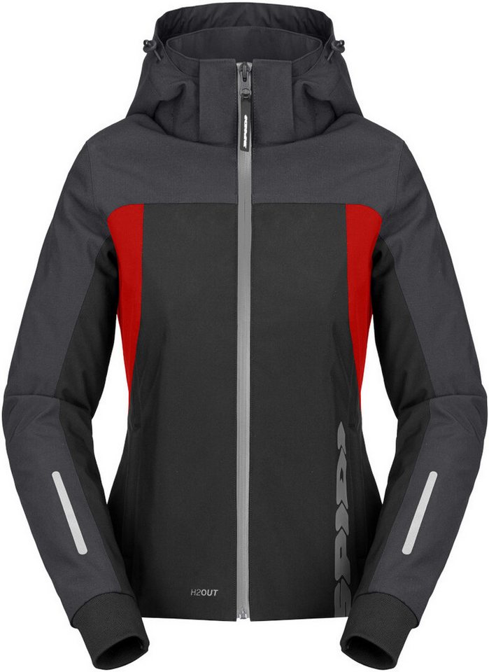 SpiDi Motorradjacke H2Out II wasserdichter Damen Motorrad Hoodie von SpiDi