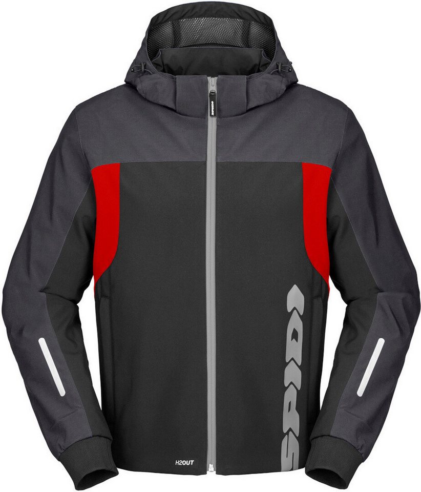 SpiDi Motorradjacke H2Out II wasserdichter Motorrad Hoodie 3-Lagen-Laminat,wasserdicht von SpiDi