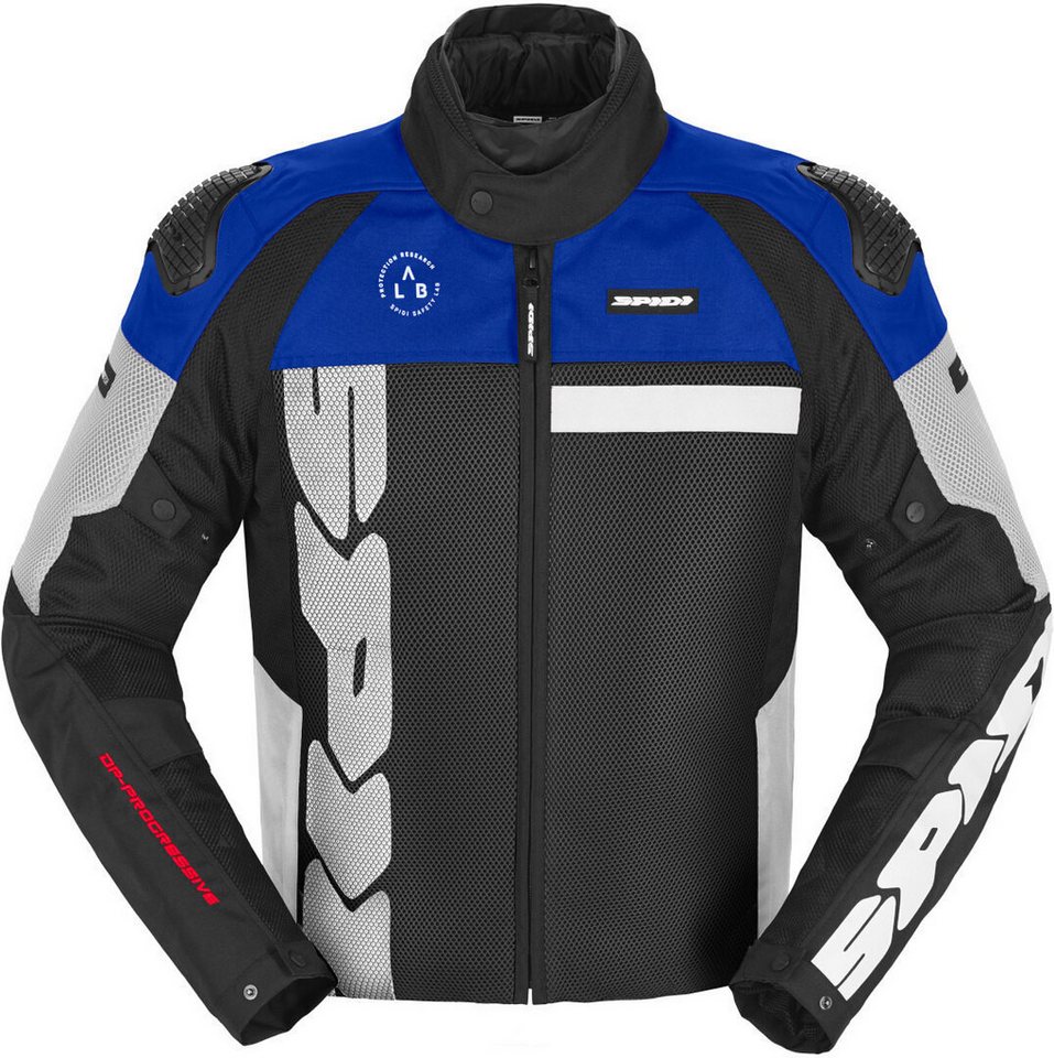 SpiDi Motorradjacke Progressive Net H2Out Motorrad Textiljacke perforiert,herausnehmbare Membrane,wasserdicht von SpiDi