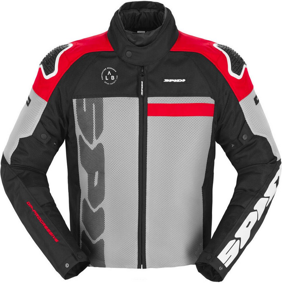 SpiDi Motorradjacke Progressive Net H2Out Motorrad Textiljacke wasserdicht,herausnehmbare Membrane,Perforiert von SpiDi